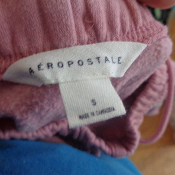 Aeropostale New York Pink Sweat Pants Joggers Junior Girl's Small - Picture 2 of 2